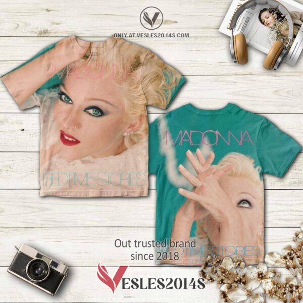 Madonna Bedtime Stories Album 3D T-Shirt, Perfect Gifts For Music Lovers - Vesles2014S