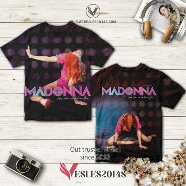 Madonna Confessions on a Dance Floor Album 3D T-Shirt, Perfect Gifts For Music Lovers - Vesles2014S