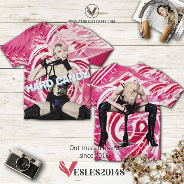 Madonna Hard Candy Album 3D T-Shirt, Perfect Gifts For Music Lovers - Vesles2014S