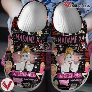 Madonna Material Girl Music Crocs Crocband Clogs Shoes, Unique Gifts For Fans Style 1 - Vesles2014S
