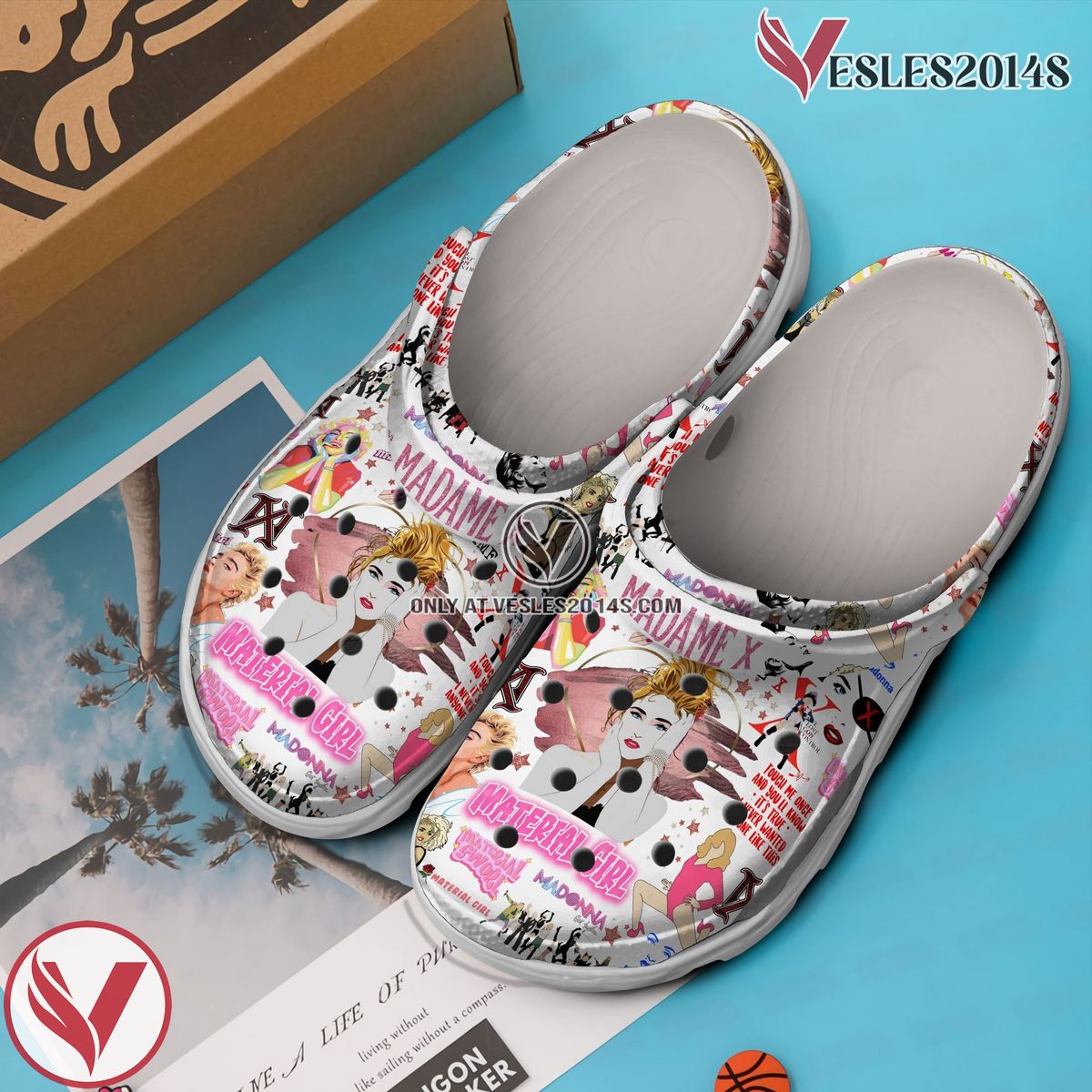Madonna Material Girl Music Crocs Crocband Clogs Shoes, Unique Gifts For Fans Style 2 - Vesles2014S 3