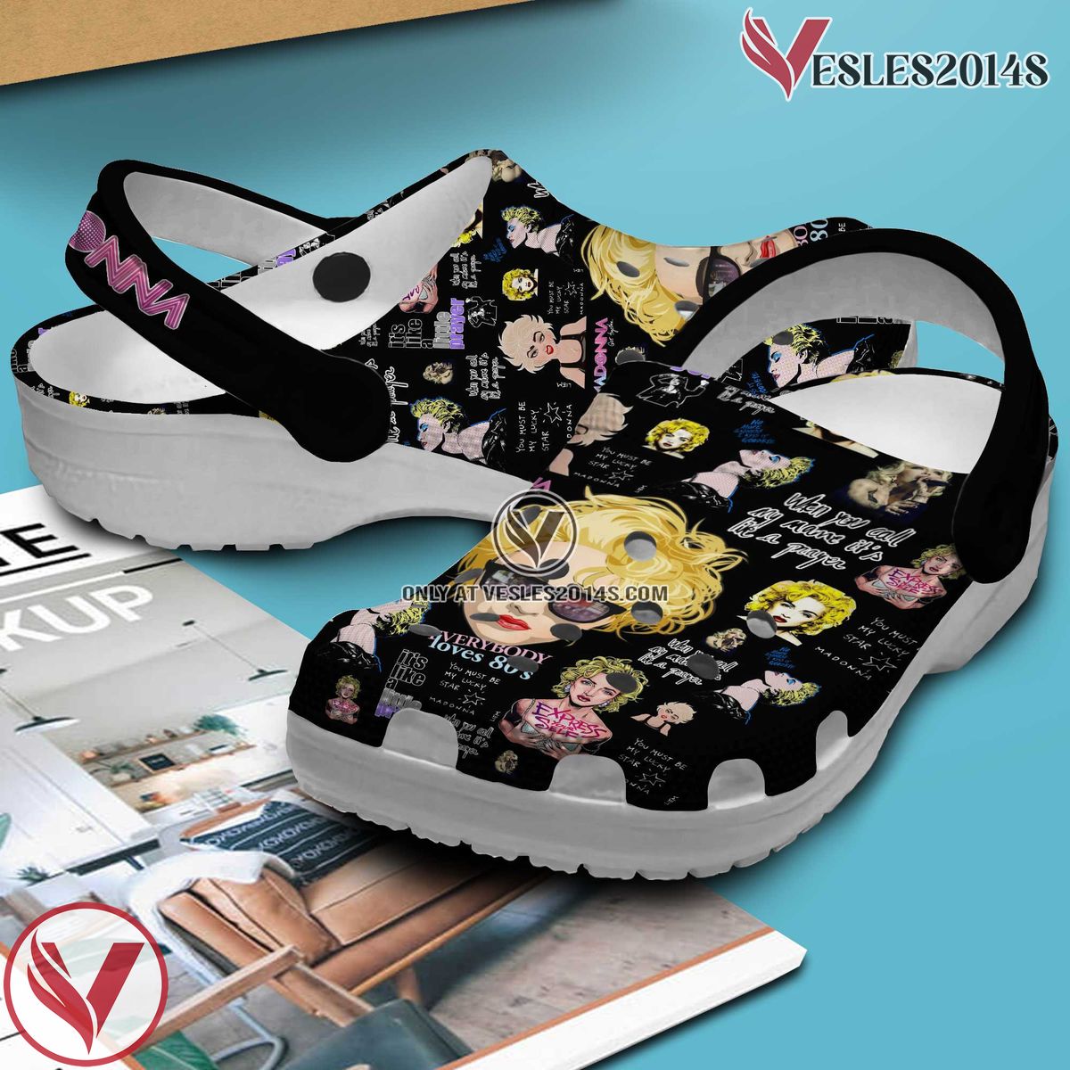 Madonna Music Crocs Crocband Clogs Shoes, Unique Gifts For Fans Style 6 - Vesles2014S 4