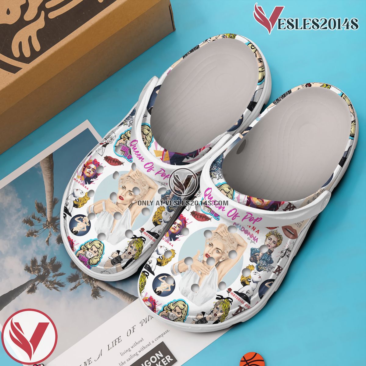 Madonna Music Crocs Crocband Clogs Shoes, Unique Gifts For Fans Style 9 - Vesles2014S 4
