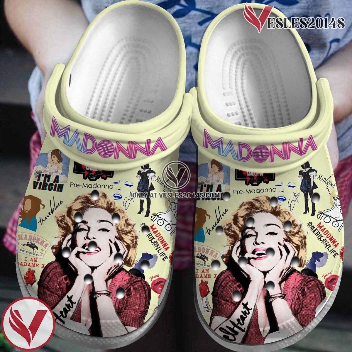 Madonna Singer Music Crocs Crocband Clogs Shoes, Unique Gifts For Fans Style 4 - Vesles2014S 2
