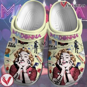 Madonna Singer Music Crocs Crocband Clogs Shoes, Unique Gifts For Fans Style 4 - Vesles2014S