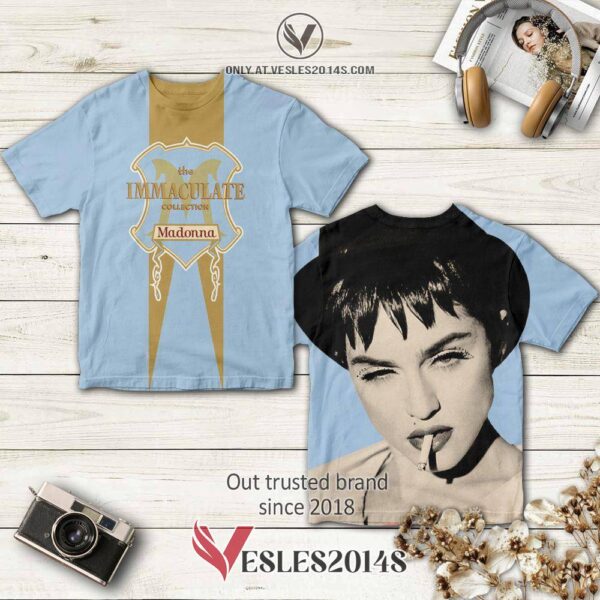 Madonna The Immaculate Collection Album 3D T-Shirt, Perfect Gifts For Music Lovers - Vesles2014S