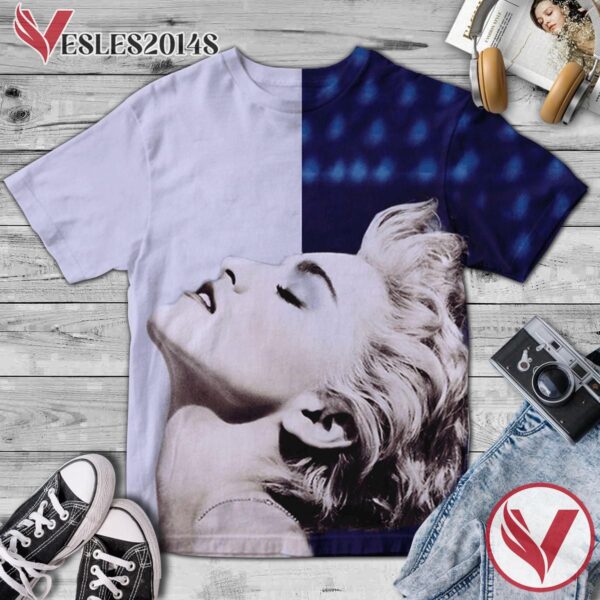 Madonna True Blue Album Cover Shirt, Perfect Gifts For Music Lovers - Vesles2014S