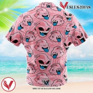 Majin Boo Dragon Ball Z Hawaiian Button Up Shirt, Perfect Gifts For Anime Lovers - Vesles2014S 1