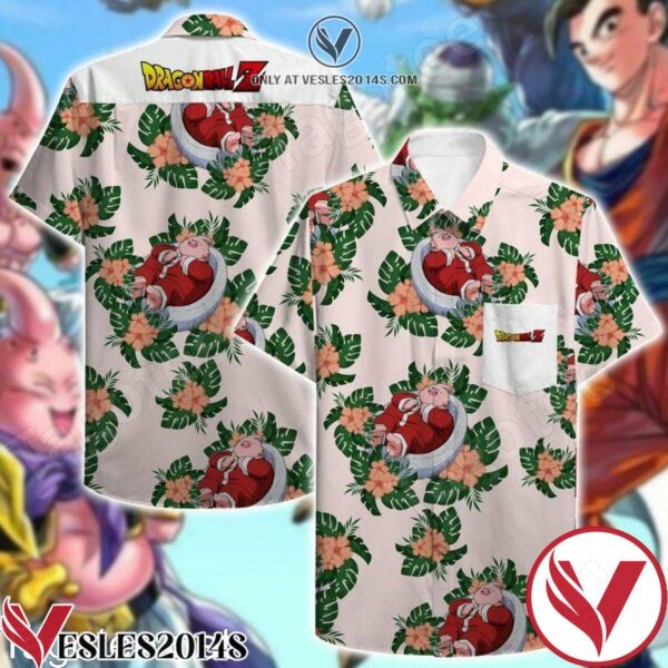Majin Buu Dragon Ball Z Floral Hawaiian Shirt, Unique Gifts For Friends - Vesles2014S 1