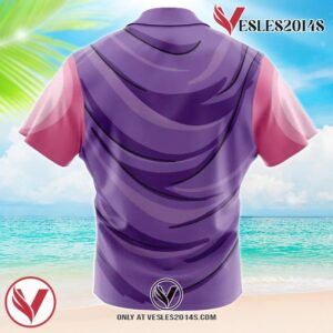 Majin Buu Dragon Ball Z Hawaiian Button Up Shirt, Perfect Gifts For Anime Lovers - Vesles2014S 1