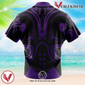 Majora’s Mask Zelda Hawaiian Button Up Shirt, Perfect Gifts For Anime Lovers - Vesles2014S 1