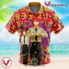 Makima Chainsaw Man Hawaiian Button Up Shirt, Perfect Gifts For Anime Lovers - Vesles2014S