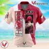 Makima Chainsaw Man Hawaiian Button Up Shirt, Perfect Gifts For Anime Lovers - Vesles2014S soL