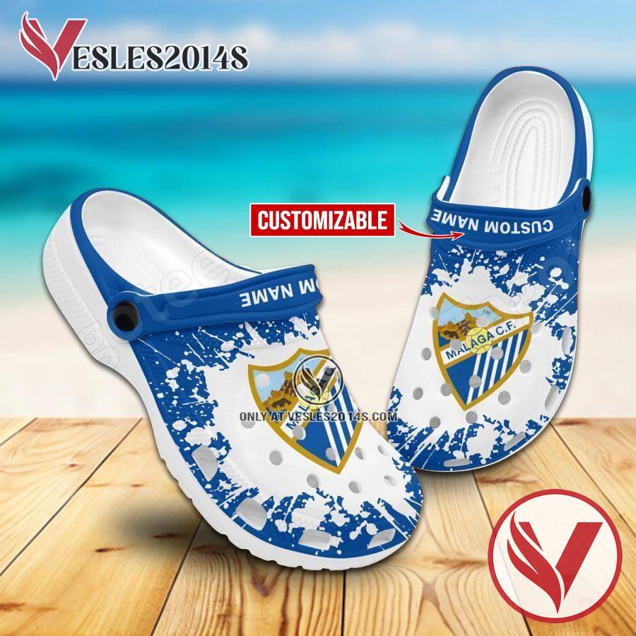 Málaga CF Custom Crocs Shoes For Men And Women, Unique Clogs Shoes For Fans - Vesles2014S