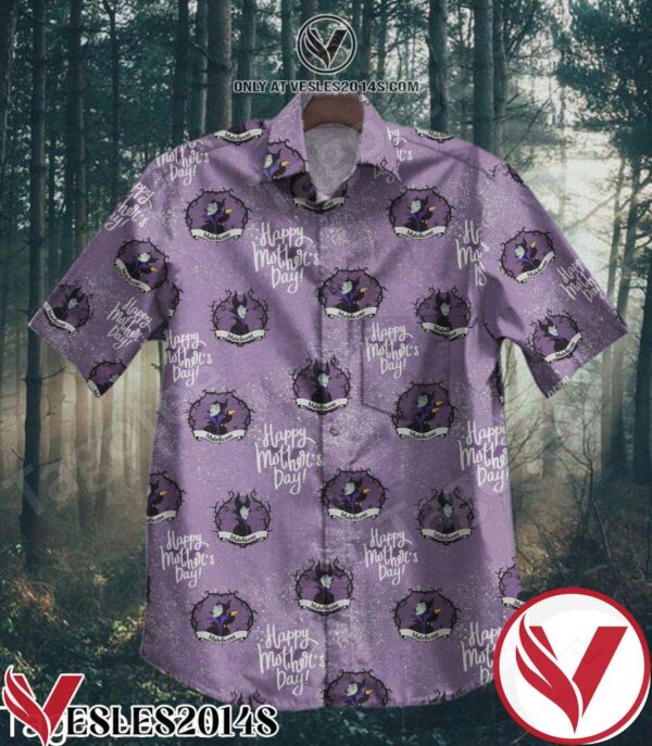 Maleficent Happy Mother’s Day Purple Hawaiian Shirt, Unique Gifts For Friends - Vesles2014S 1