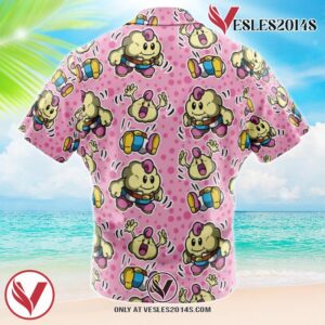 Mallow Mario Bros Hawaiian Button Up Shirt, Perfect Gifts For Anime Lovers - Vesles2014S 1