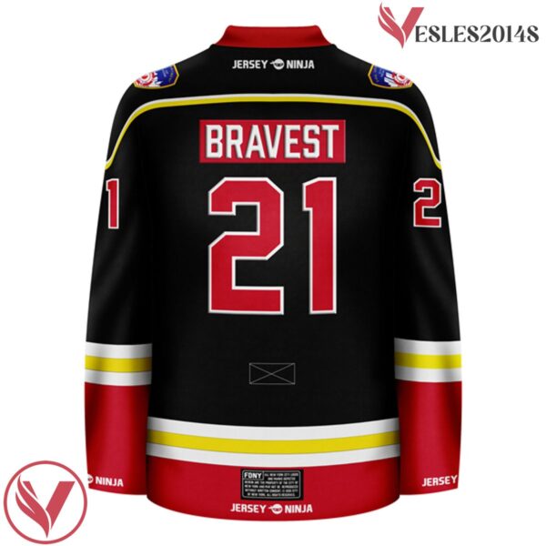 Maltese FDNY Cross Black Hockey Jersey - Vesles2014S 3