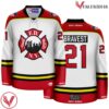 Maltese FDNY  Cross White Hockey Jersey - Vesles2014S