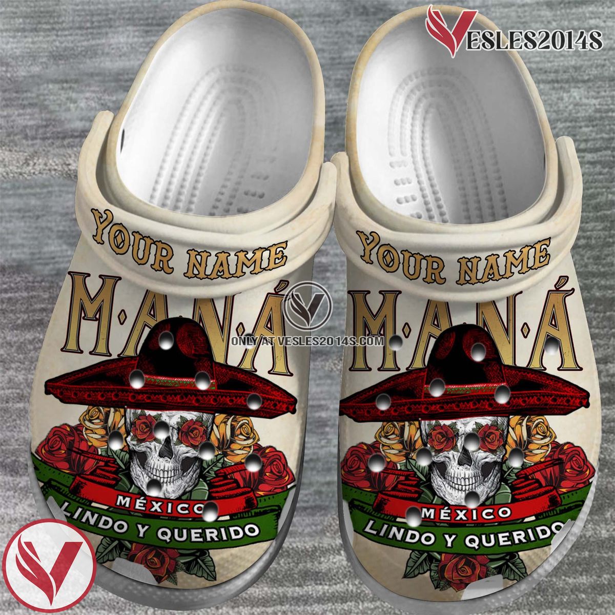 Mana Mexico Lindo y Querido Music Crocs Crocband Clogs Shoes, Unique Gifts For Fans - Vesles2014S 2