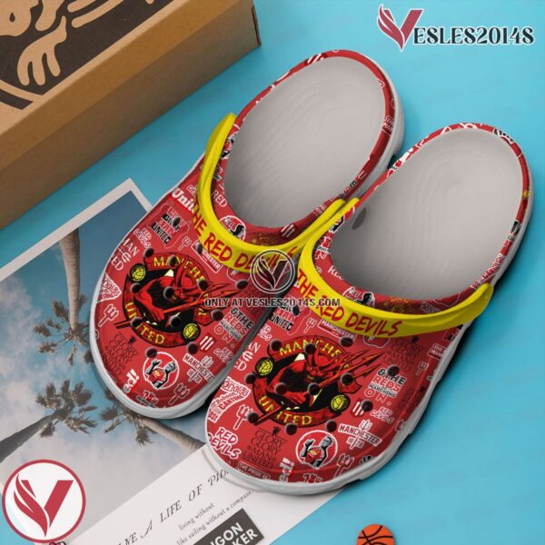 Manchester United Football ClubCrocs Crocband Clogs Shoes Comfortable For Men Women and Kids, Unique Gift From  Vesles2014S 2