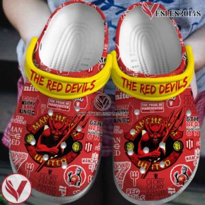 Manchester United Football ClubCrocs Crocband Clogs Shoes Comfortable For Men Women and Kids, Unique Gift From  Vesles2014S 3