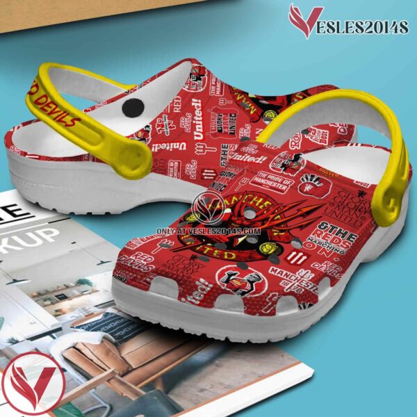 Manchester United Football ClubCrocs Crocband Clogs Shoes Comfortable For Men Women and Kids, Unique Gift From  Vesles2014S