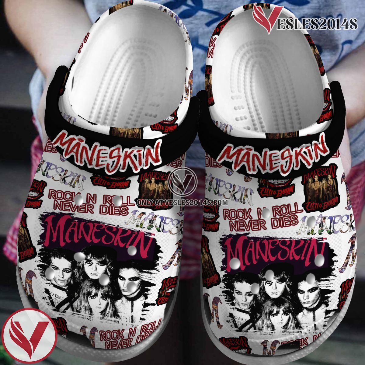 Maneskin Music Crocs Crocband Clogs Shoes, Unique Gifts For Fans Style 2 - Vesles2014S