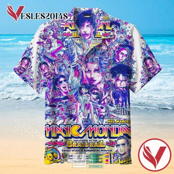 Manic Monday 80's Night Casual Hawaiian Shirt, Best Gifts For Summer Vesles2014S 1