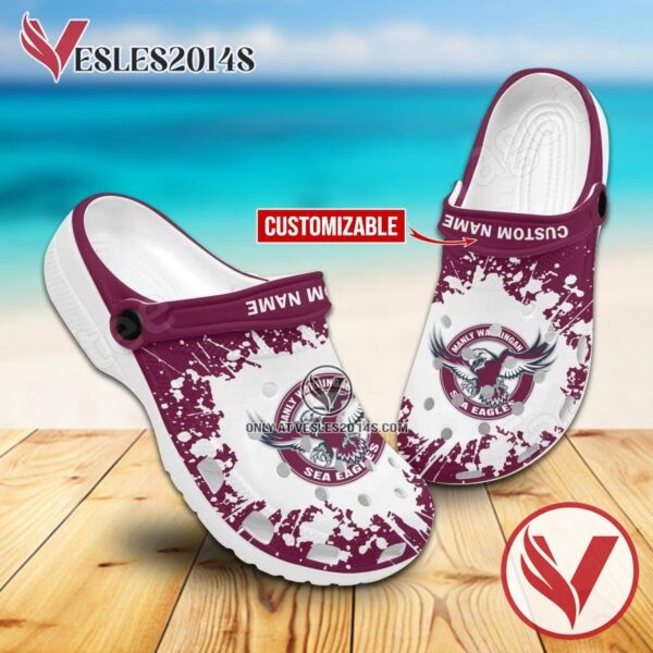 Manly Warringah Sea Eagles Custom Crocs Shoes For Men And Women, Unique Clogs Shoes For Fans - Vesles2014S