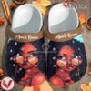 March Queen Shoes Clogs Gift For Black Princess, Unique Gift From  Vesles2014S