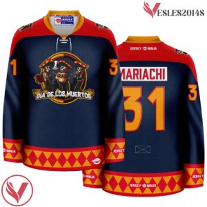 Mariachi Band Dia de los Muertos Jersey - Vesles2014S