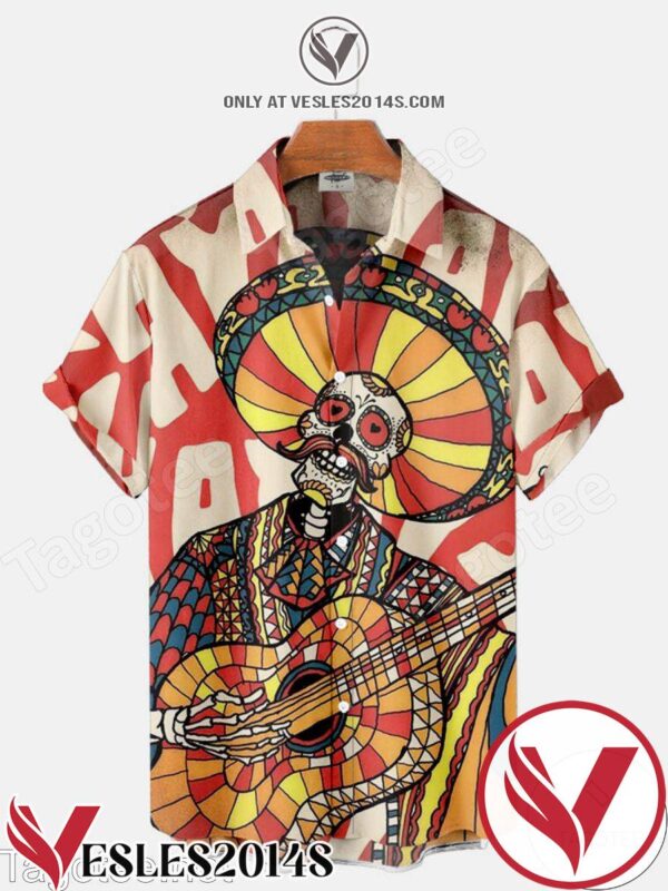 Mariachi Poster Halloween Hawaiian Shirt, Unique Gifts For Friends - Vesles2014S 1