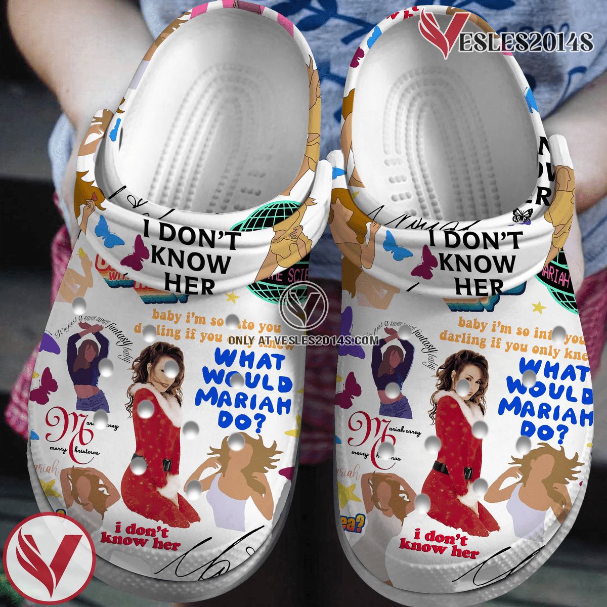 Mariah Carey I Don’t Know Her Singer Music Crocs Crocband Clogs Shoes, Unique Gifts For Fans - Vesles2014S