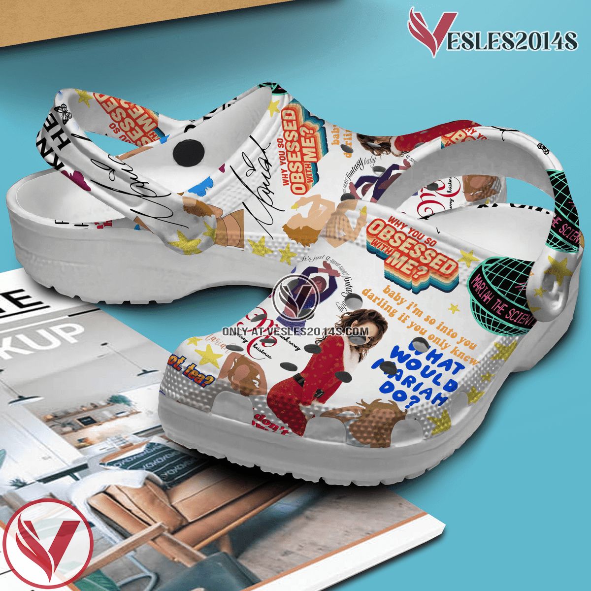 Mariah Carey Music Crocs Crocband Clogs Shoes, Unique Gifts For Fans Style 2 - Vesles2014S 3