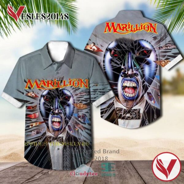 Marillion Band B'Sides Themselves Album Hawaiian Shirt, Best Gift For Music Lovers Vesles2014S