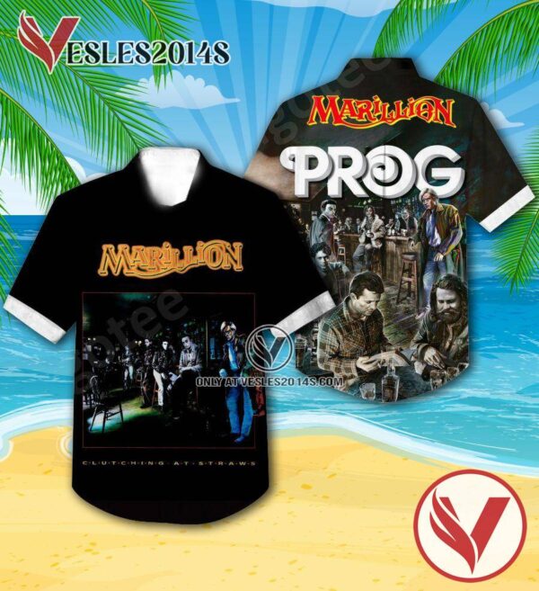 Marillion Clutching At Straws Album Cover Hawaiian Shirt, Unique Gifts For Music Lovers - Vesles2014S