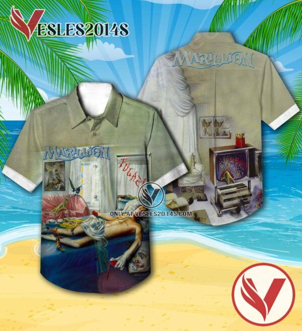 Marillion Fugazi Album Cover Hawaiian Shirt, Unique Gifts For Music Lovers - Vesles2014S