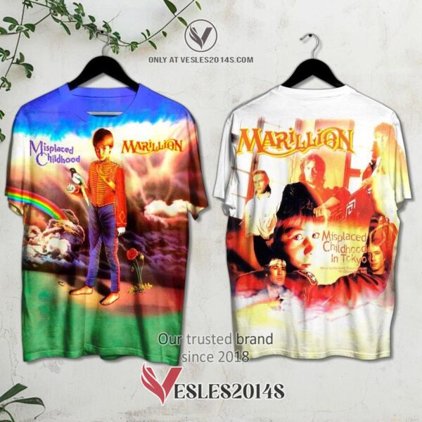 Marillion-Misplaced Childhood Album 3D Shirt, Unique Gifts For Music Lovers - Vesles2014S