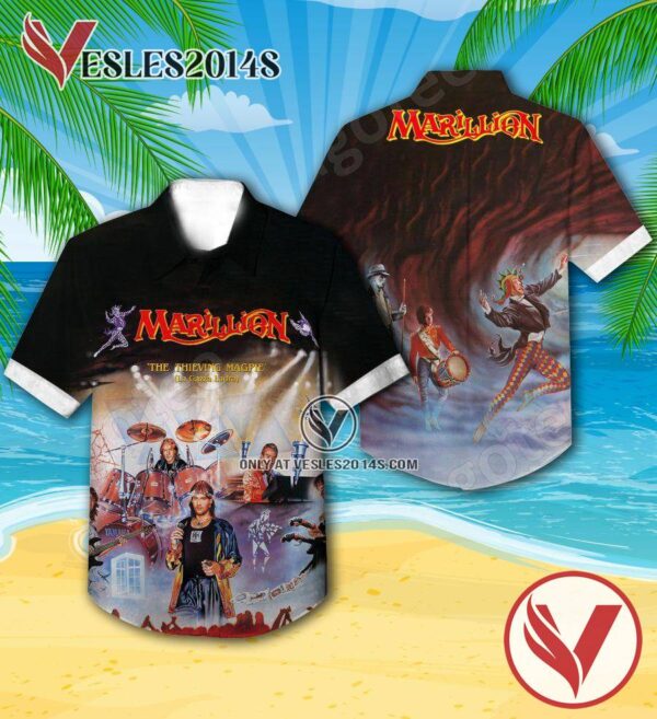 Marillion The Thieving Magpie Album Cover Hawaiian Shirt, Unique Gifts For Music Lovers - Vesles2014S