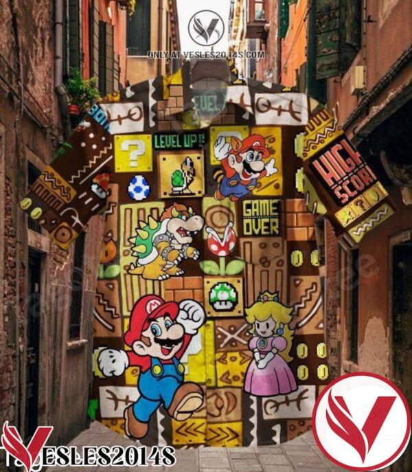 Mario Level Up Game Over African Pattern Hawaiian Shirt, Unique Gifts For Friends - Vesles2014S 1