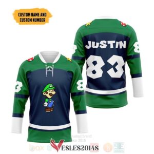 Mario Luigi Sports Personalized Hockey Jersey, Trending Gifts For Fans - Vesles2014s 2