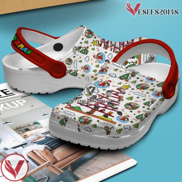 Mario Xmas Game Crocs Crocband Clogs Shoes Comfortable For Men Women and Kids, Unique Gift From  Vesles2014S 2