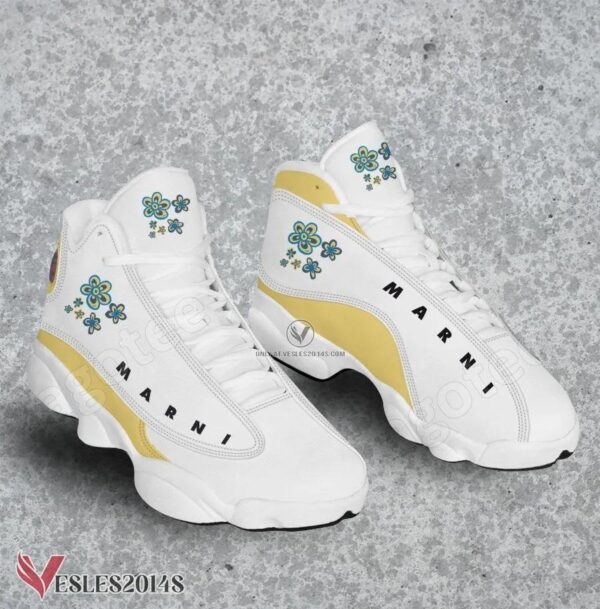 Marni Logo Air Jordan 13 Shoes, Best Sneaker Gifts For Fans - Vesles2014s