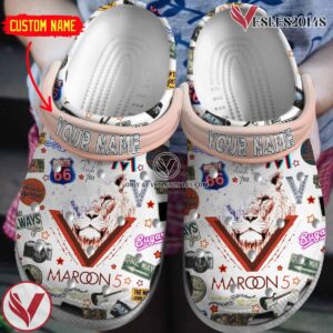 Maroon 5 Music Crocs Crocband Clogs Shoes, Unique Gifts For Fans Style 1 - Vesles2014S