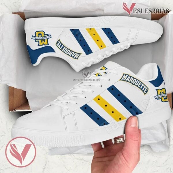 Marquette Golden Eagles Print Stan Smith Shoes, Best Sneaker For Fans - Vesles2014s