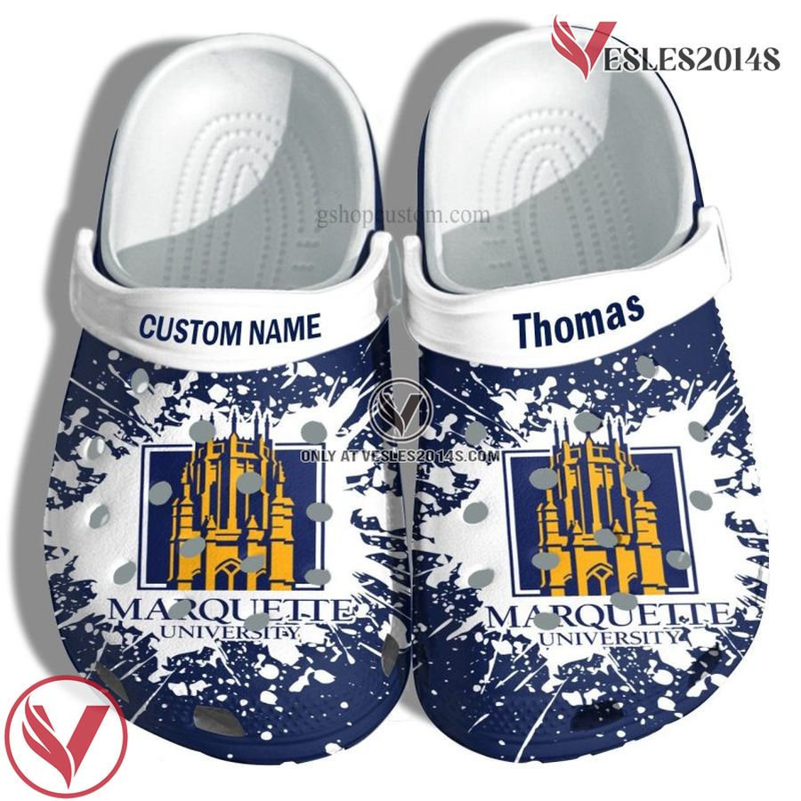 Marquette University Graduation Gifts Croc Shoes Customize- Admission Gift Shoes, Unique Gift From Vesles2014S