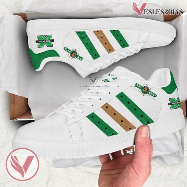 Marshall Thundering Herd Print Stan Smith Shoes, Best Sneaker For Fans - Vesles2014s 1