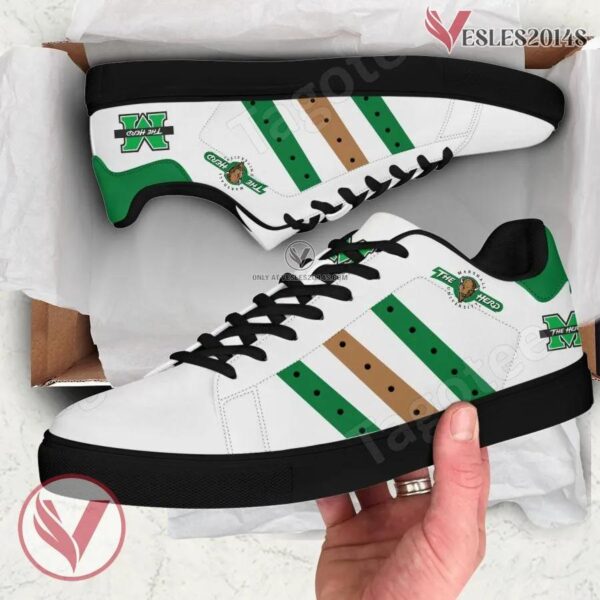 Marshall Thundering Herd Print Stan Smith Shoes, Best Sneaker For Fans - Vesles2014s