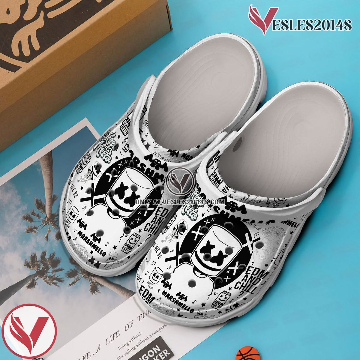 Marshmello Music Crocs Crocband Clogs Shoes, Unique Gifts For Fans Style 1 - Vesles2014S 2