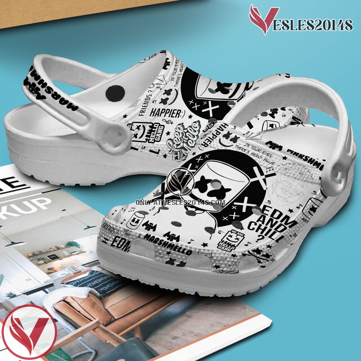 Marshmello Music Crocs Crocband Clogs Shoes, Unique Gifts For Fans Style 2 - Vesles2014S 3